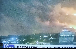 Avvistamento Ufo tra gli incendi di Los Angeles Ufo tra gli incendi Los Angeles