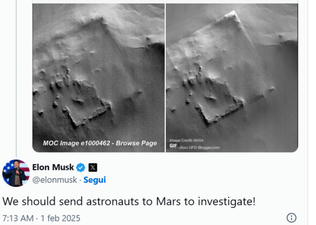 elon Musk marte alieni